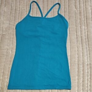 Lululemon Blue Shelf Bra Workout Top Size 6